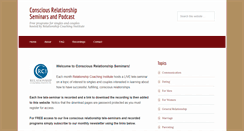 Desktop Screenshot of consciousrelationshipseminars.com